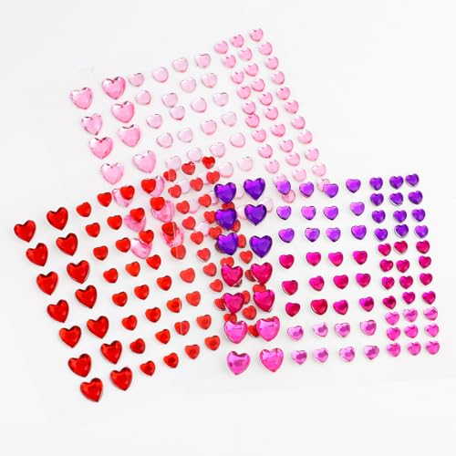 Face Jewels Rhinestone Stickers - 9 Sheets Self-Adhesive