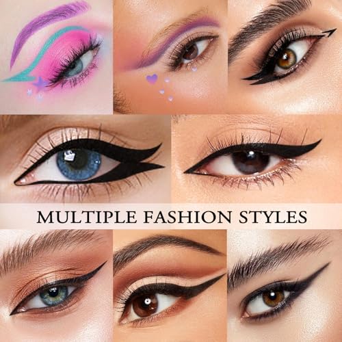 8 Sheets Eyeliner Stencil Stickers, Winged & Smokey Eye Shaper