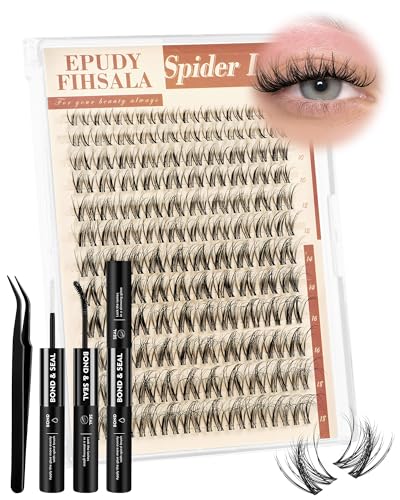 Spider Breeze D Curl Lash Clusters - Wispy 8-16mm Faux Mink