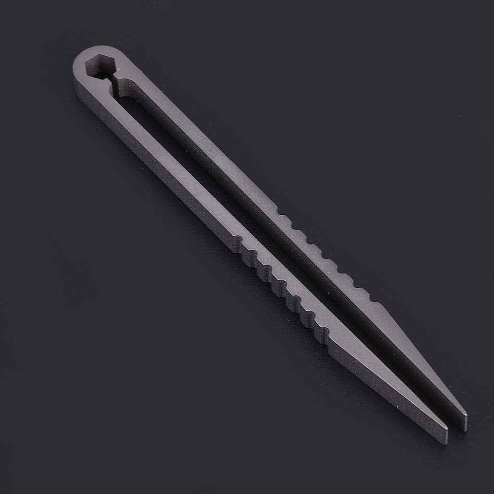 EDC Tweezers Mini Tweezers, EDC Screwdriver Portable Alloy Tweezers, Hiking Tweezers Outdoor Mini EDC Tweezers for Travel Camping Home