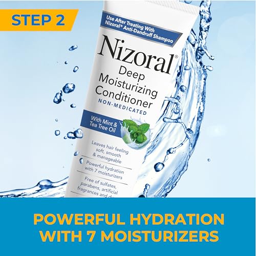 Nizoral Anti-Dandruff Shampoo, 14 Oz + Deep Moisturizing Conditioner, 9.4 Oz Bundle
