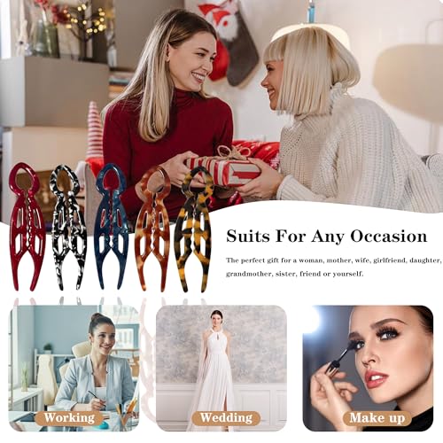 Black French Twist Hair Pins for Women - Elegant 4.2 Inch Styling Accessories