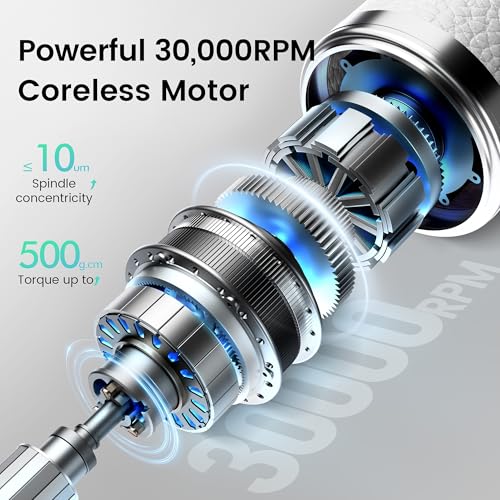 Professional Nail Drill Machine 30000RPM, Coreless Motor, Pink