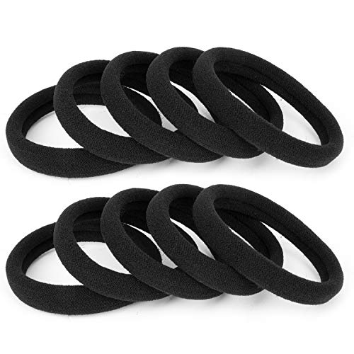 100 PCS Large Cotton Ponytail Holders for Thick Hair