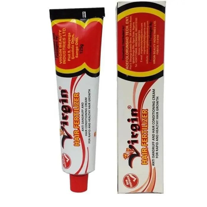 Virgin Hair Fertilizer 125g for Hair Growth & Scalp Care - Natural Nourishing Treatment