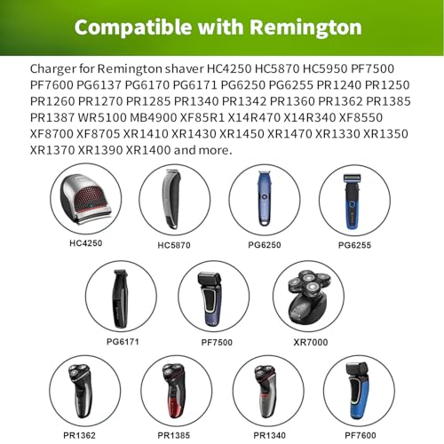 USB Charger Cord Compatible with Remington XR7000 HC4250, Remington Shaver Razor Replacement Charging Cable Power Cord