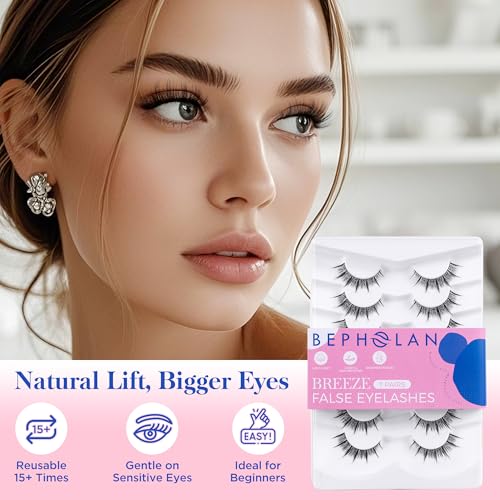 Bepholan Manga Anime False Eyelashes 7 Pairs - 3D Volume Wispy