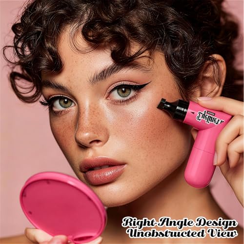 Dual-End Winged Eyeliner Stamp Pen - Waterproof Brown
