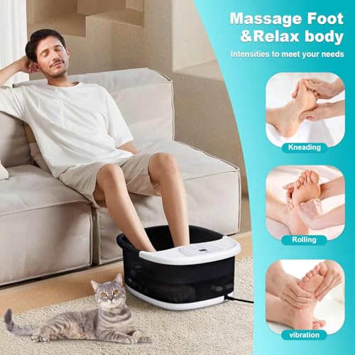 Foot Spa Bath Massager with Heat & 22 Massage Rollers