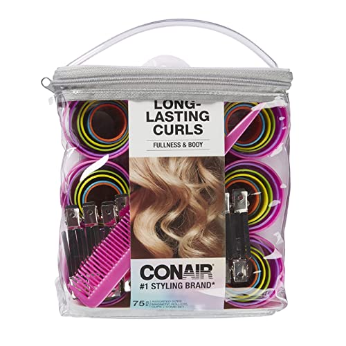 Conair 54-Piece Magnetic Hair Rollers Set with Clips & Comb