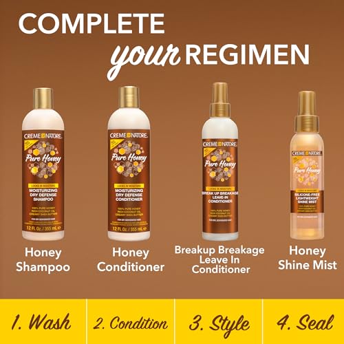 Creme of Nature Pure Honey Hair Detangler 8oz - Nourishing Moisture & Repair