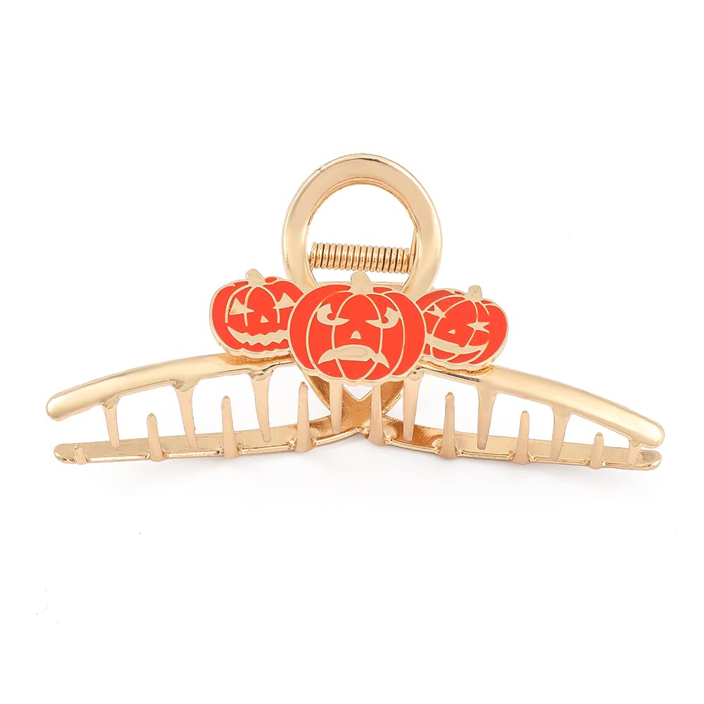 Halloween Hair Clips Pumpkin Pin Set Elegance Hair Claw Clips for Women Girls Sweet Festival Jewelry Hair Clothes Accessories Suitable Thick Hair Thin Hair