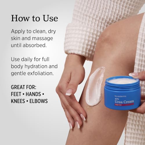 NUVADERMIS 40% Urea Cream with Salicylic Acid for Dry Skin - 5.3 fl oz
