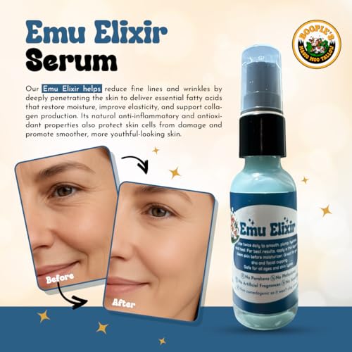 Emu Elixir Serum for hydration, morning and evening moisturizer, facial massage, fine lines and wrinkles, gua sha, cupping, acne, eczema and more. Organic and chemical free emu oil.