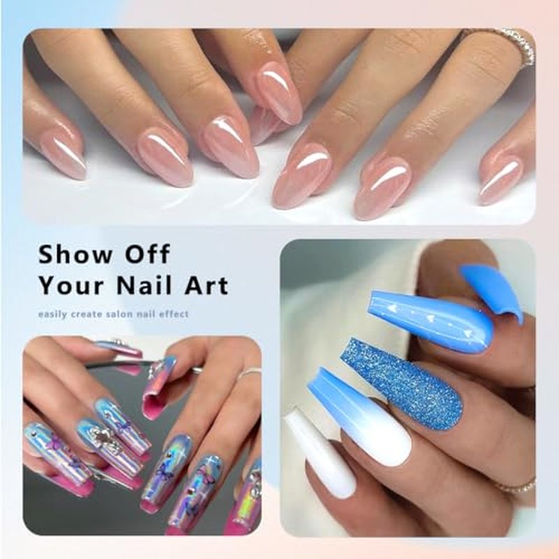 1000PCS Clear False Nail Tips - 4 Shapes, 10 Sizes for DIY & Salon
