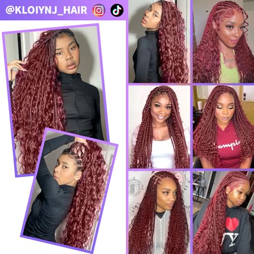 Human Braiding Hair Water Wave Bulk Human Hair For Braiding 100g (1pack-2bundles) No Weft 100% Unprocessed Virgin Human Braiding Hair For Boho Braids Water Wave Micro Braiding Human Hair 14inch #99J