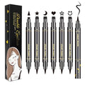 LOKFAR 6-Piece Double-Sided Liquid Eyeliner Stamp Pen Set