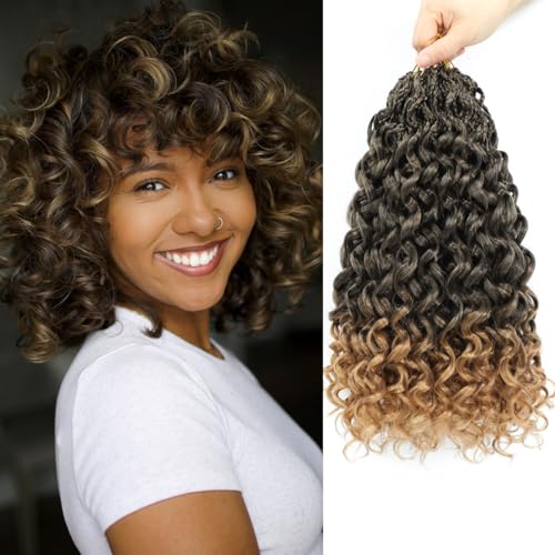 Gogo Curl Crochet Hair Extensions - Pre-Looped 8 Inch - 8 Packs for Black Women