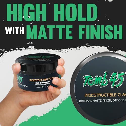 Tomb45 Indestructible Hair Clay – Strong Hold Matte
