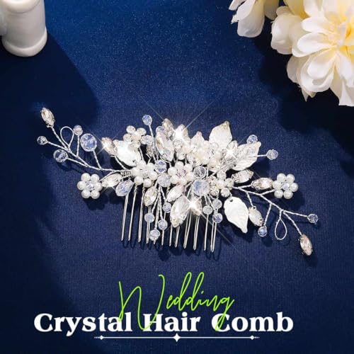 Crystal Pearl Bridal Hair Comb – Wedding Hair Accessory