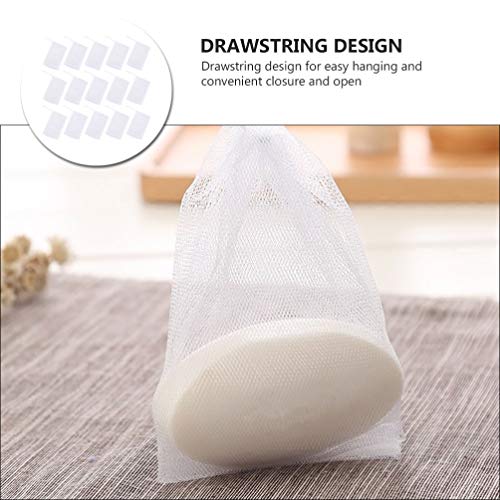 Foaming Soap Net Pouch 50pcs Mesh Bags for Bath & Body Cleaning