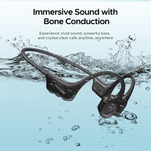 DOOGEE Bone Conduction Headphones - IP68 Waterproof for Swimming