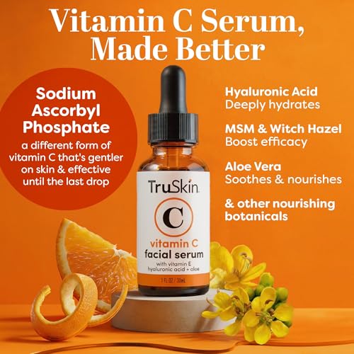 TruSkin Vitamin C Serum with Hyaluronic Acid 1oz