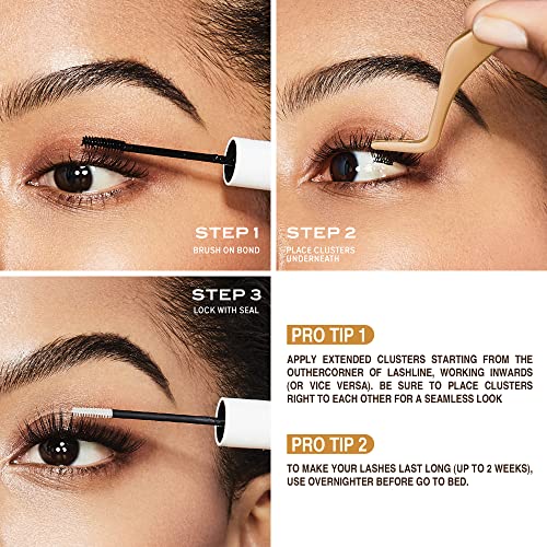 i?ENVY DIY Eyelash Extension 3D Extended - Featherlight Synthetic Reusable Artificial Eyelashes Multipack Lash Clusters