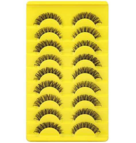 Russian Cat Eye Strip Lashes - D Curl Mink 3D
