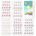 Allstarry 120pcs French Press On Nails for Kids - Pre-Glued