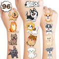 96PCS Dog Temporary Tattoos Waterproof Stickers