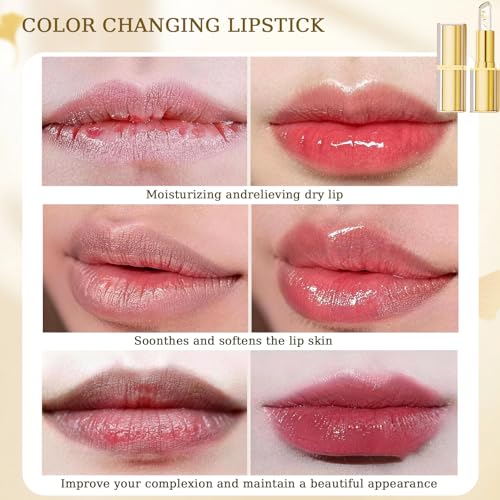 Pink PH Color Changing Lipstick & Tinted Lip Balm for Mature Lips - 1PCS