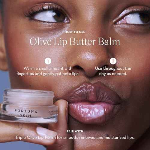 Olive Lip Butter Balm - 8ml | Hydrating & Plumping Lip Care with Organic Olive Oil & Natural Butters