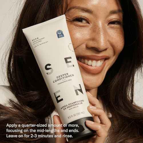 SEEN Shampoo & Deeper Conditioner Bundle, Fragrance-Free - Non-Comedogenic & Hair Care - Dermatologist-Developed, Safe for Sensitive, Eczema & Acne-Prone Skin