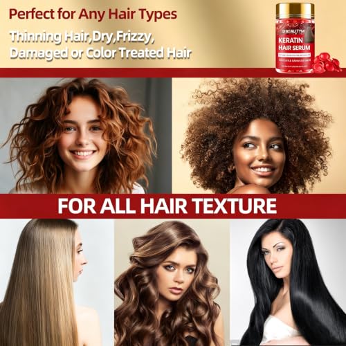 Keratin Hair Treatment Serum Capsules with Avocado Oil & Vitamins