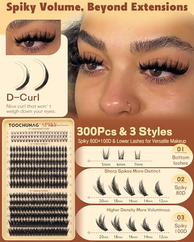 Spiky Manga Lash Clusters 12-20mm 300pcs DIY Eyelash Extensions