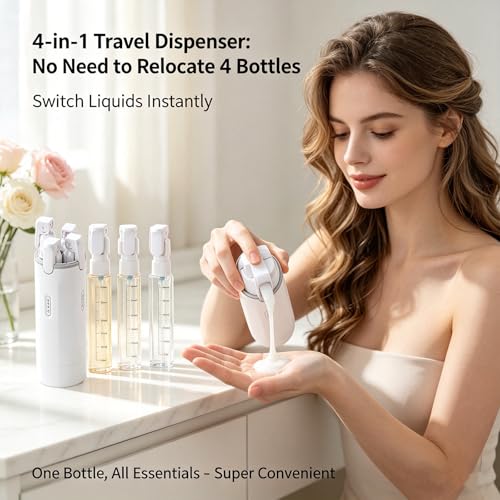 4-in-1 Press Dispenser Travel Bottles 30ML Leak Proof