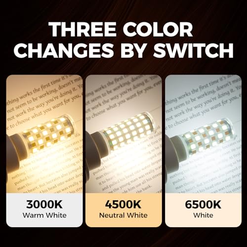 Replacement Bulbs 20W for Conair & Jerdon Makeup Mirrors - 10x Double Sided LED Bulbs (1Pack, 3 Color Temperatures)