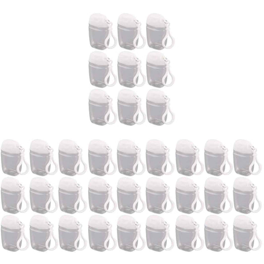 36 Pcs Flip Cap Bottle with Hook Refillable Travel Bottles Multi-function Empty Bottles Empty Hand Bottles Practical Small Bottles Leakproof Travel Bottles Keychain Hand Dispenser