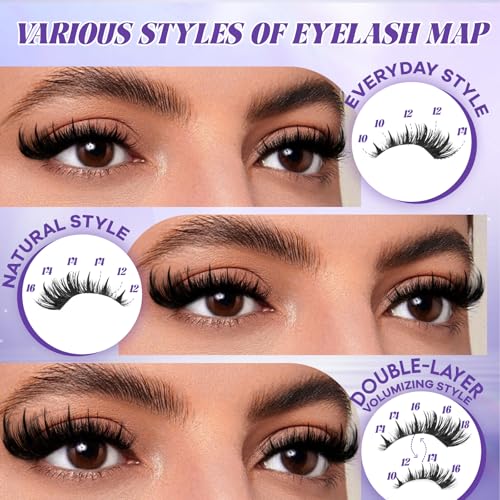 Manga Lash Clusters 10-18mm D Curl Wet-Look Eyelashes