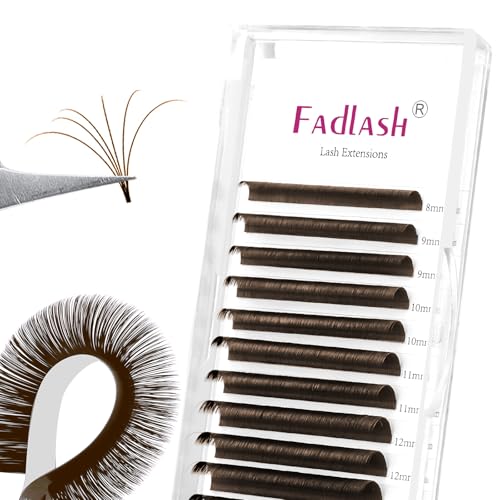 Dark Brown Colored Lash Extensions 0.07 C/D Curl