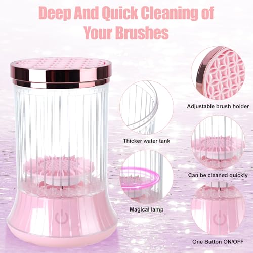 Electric Makeup Brush Cleaner - USB Automatic Spinner with 2 Modes