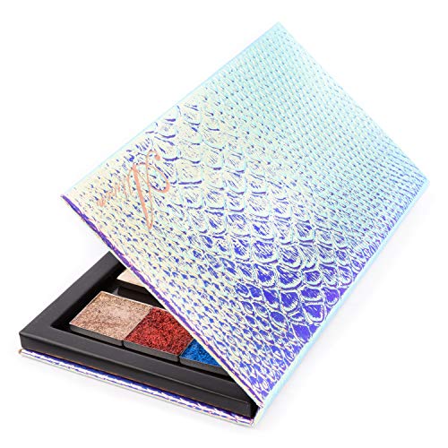 Mermaid Magnetic Makeup Palette with Mirror & 20 Metal Stickers