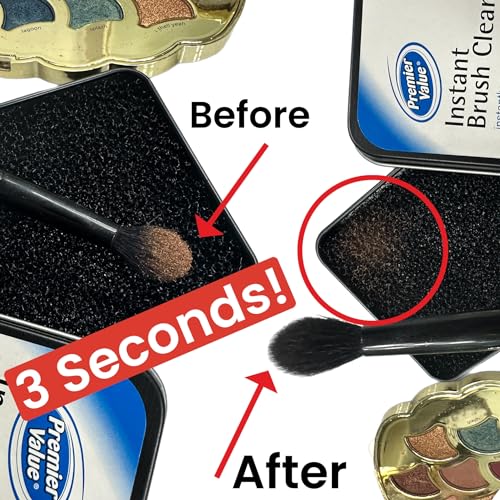 Makeup Brush Cleaner Sponge - Instant Color Switch & Sanitizer, Reusable Travel-Friendly