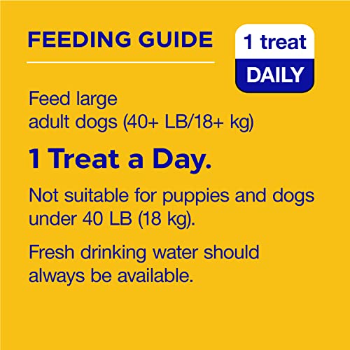 PEDIGREE DENTASTIX Large Dog Dental Treats Beef Flavor Dental Bones, 1.67 lb. Pack (32 Treats)