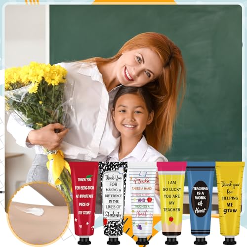 Teacher Appreciation Hand Cream Set, 12 Pack 30ml Bulk Gifts