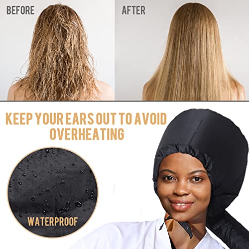 Adjustable Hair Dryer Bonnet Hood - Universal Hair Styling & Deep Conditioning Cap