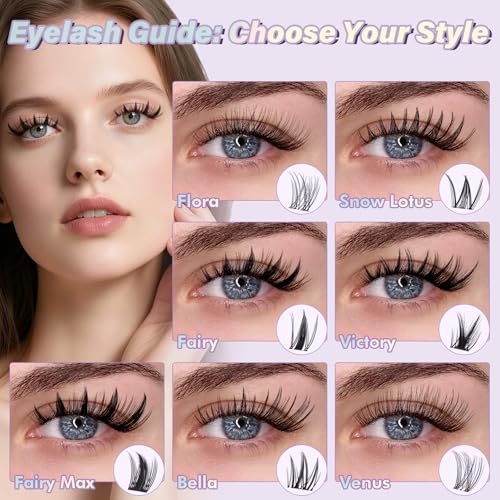 B&Q Fairy Lash Clusters - Wispy Eyelash Extensions 8-18mm 144pcs