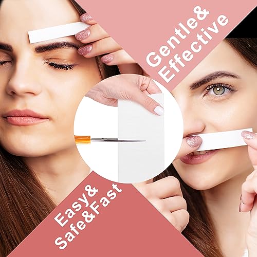 EWVVSS 600-Count Non-Woven Wax Strips Pack for Hair Removal - 2 Sizes