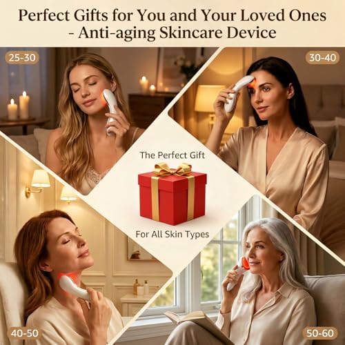 7-Color LED Red Light Therapy Face & Neck Massager